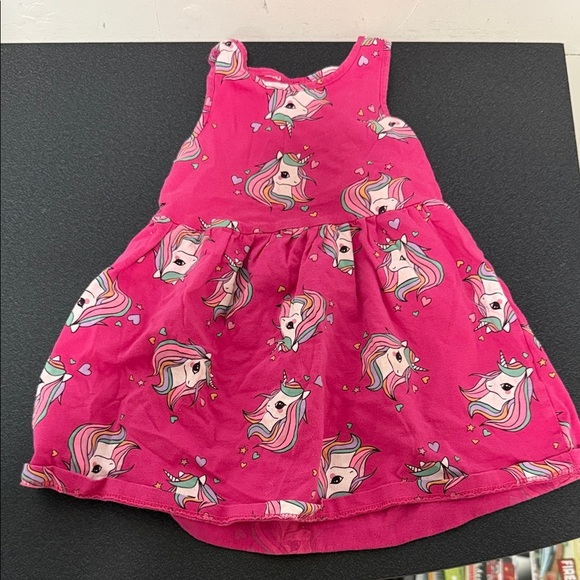 H&M Pink Unicorn Kids Casual Dress - Picture 1 of 1